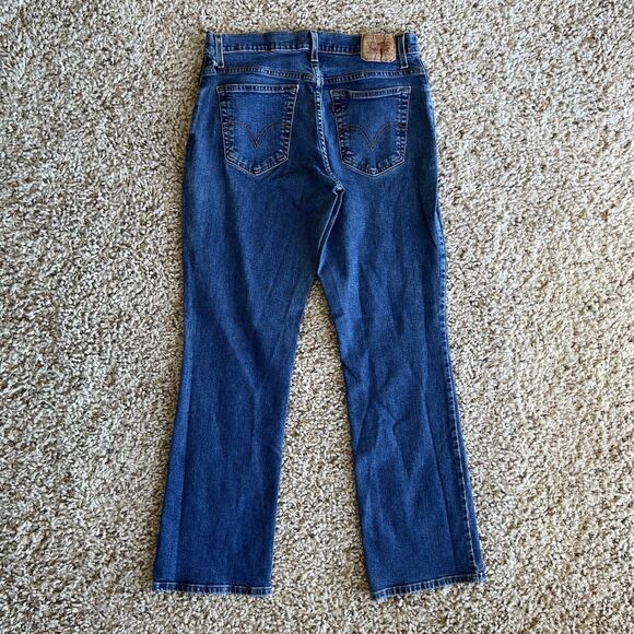 Vintage Y2K Levi's 550 Relaxed Boot Wide Leg Jeans Womens Size 12 Stretch 32x30 - Picture 2 of 10